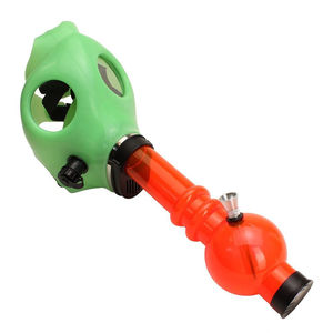 Acrylic Gas Mask Bong - Mask Color:Glow Green