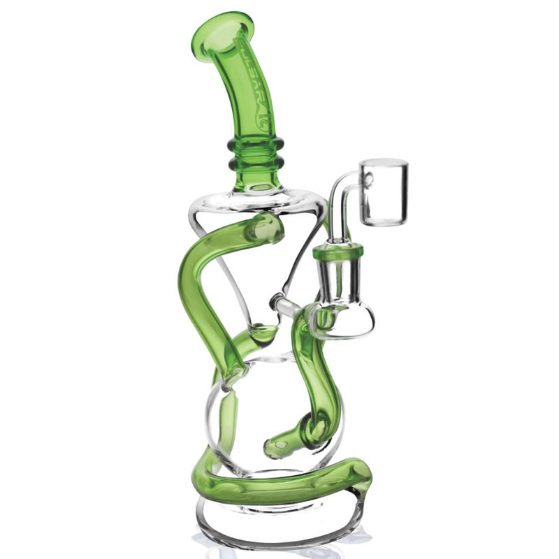 Pulsar 9” Vortex Recycler Oil Rig - Color:Green