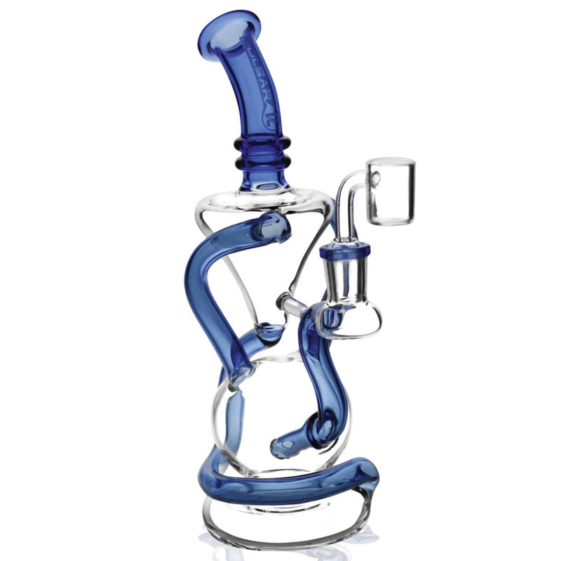 Pulsar 9” Vortex Recycler Oil Rig - Color:Blue