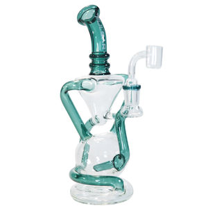 Pulsar 9” Vortex Recycler Oil Rig - Color:Teal
