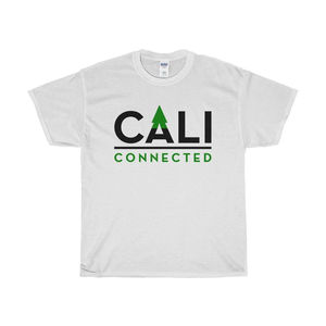 CaliConnected White Cotton T-Shirt - Color:White - Size:2XL