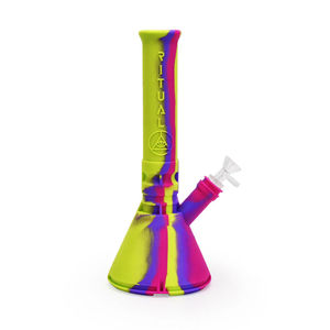 Ritual 12” Deluxe Silicone Modular Beaker Bong - Color:Miami Sunset