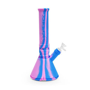 Ritual 12” Deluxe Silicone Modular Beaker Bong - Color:Cotton Candy