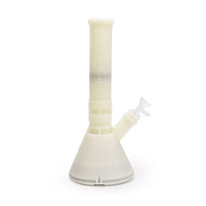 Ritual 12” Deluxe Silicone Modular Beaker Bong - Color:White