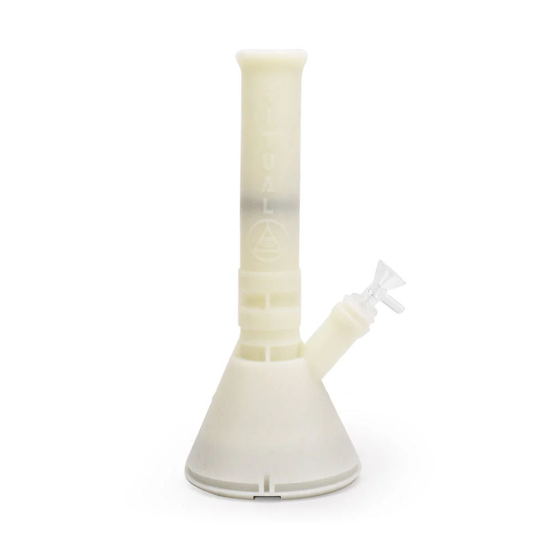 Ritual 12” Deluxe Silicone Modular Beaker Bong - Color:White