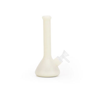 Ritual 7.5” Deluxe Silicone Mini Beaker Bong - Color:White