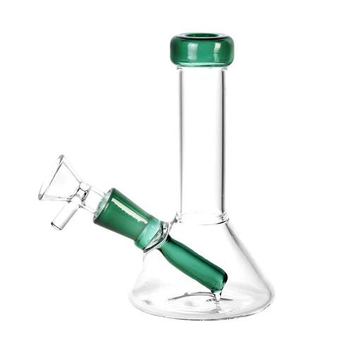 CaliConnected 5.25” Conical Mini Beaker Bong - Color:Teal