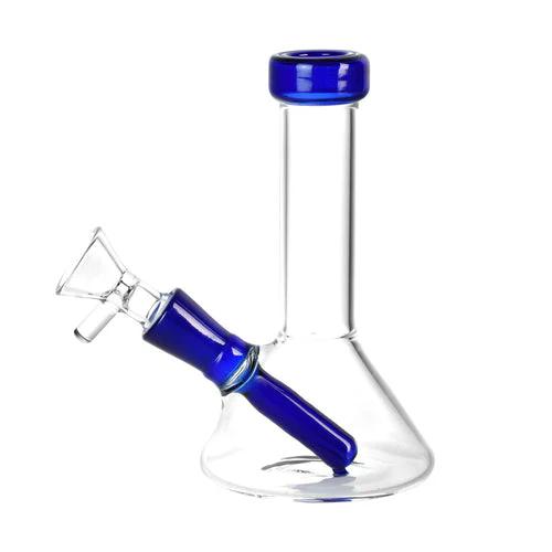 CaliConnected 5.25” Conical Mini Beaker Bong - Color:Blue