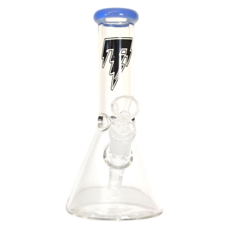 Thunder Glass 8” Mini Beaker Bong - Color:Blue