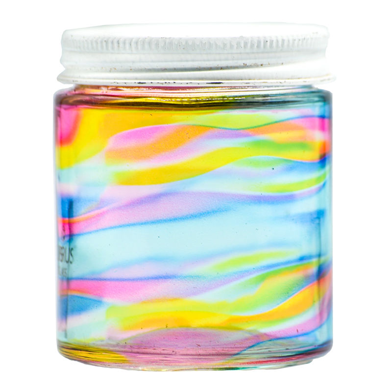 Cirrus Glass Stash Jar - Style:Rainbow