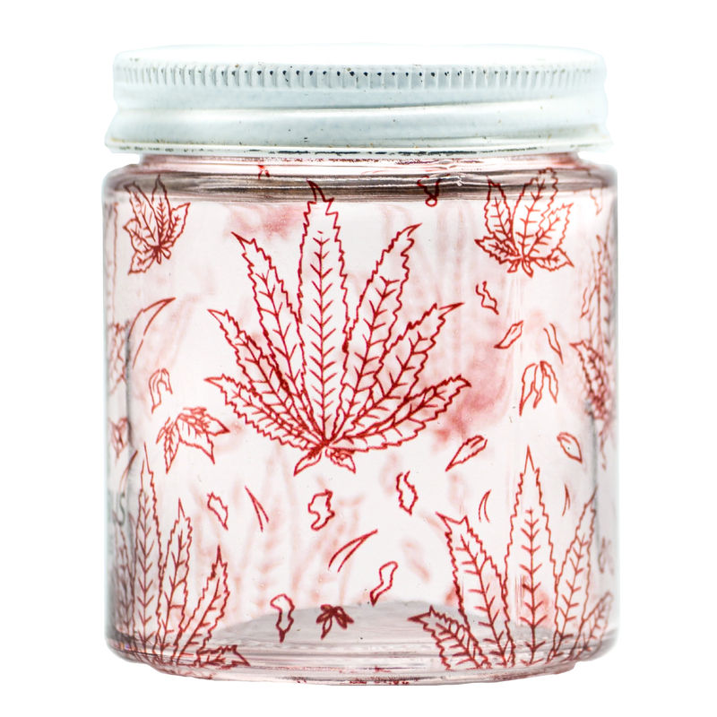 Cirrus Glass Stash Jar - Style:Red Sativa