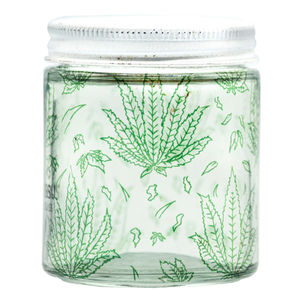 Cirrus Glass Stash Jar - Style:Green Sativa