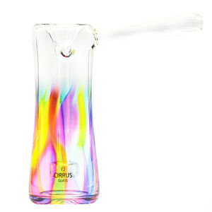 Cirrus Glass Bubbler - Style:Rainbow
