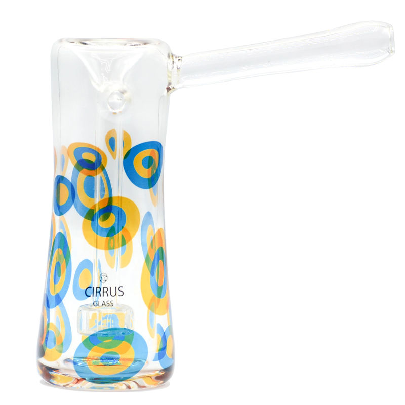 Cirrus Glass Bubbler - Style:Blue Pebble