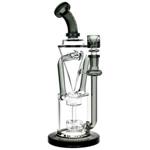 Pulsar 10.25” Big Hitter Gravity Recycler Bong - Color:Transparent Gray Glass