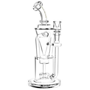 Pulsar 10.25” Big Hitter Gravity Recycler Bong - Color:Transparent Clear Glass