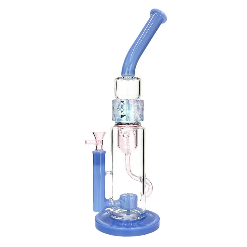 Prism Pipes 12.5” Klein Incycler Bong - Color:Cotton Candy