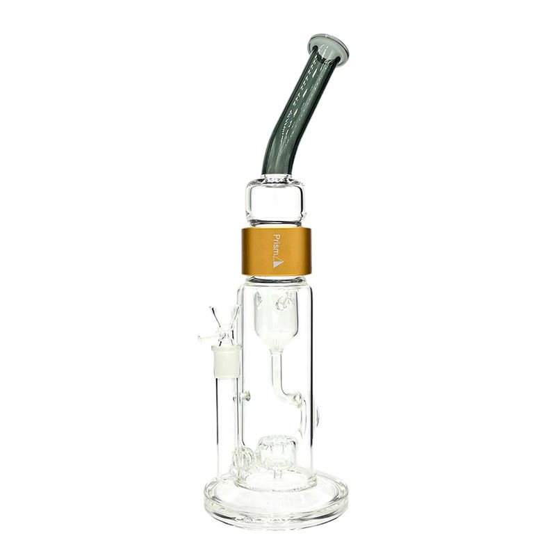 Prism Pipes 12.5” Klein Incycler Bong - Color:Midnight & Gold