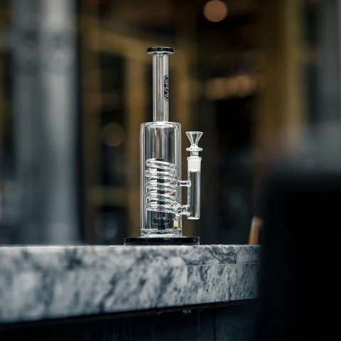 Grav Coil Showerhead Perc Water Pipe
