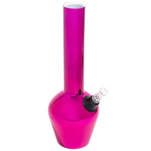 Chill Steel Pipes 13” Double-Wall Insulated Bong - Color:Limited Edition - Magenta Mirror