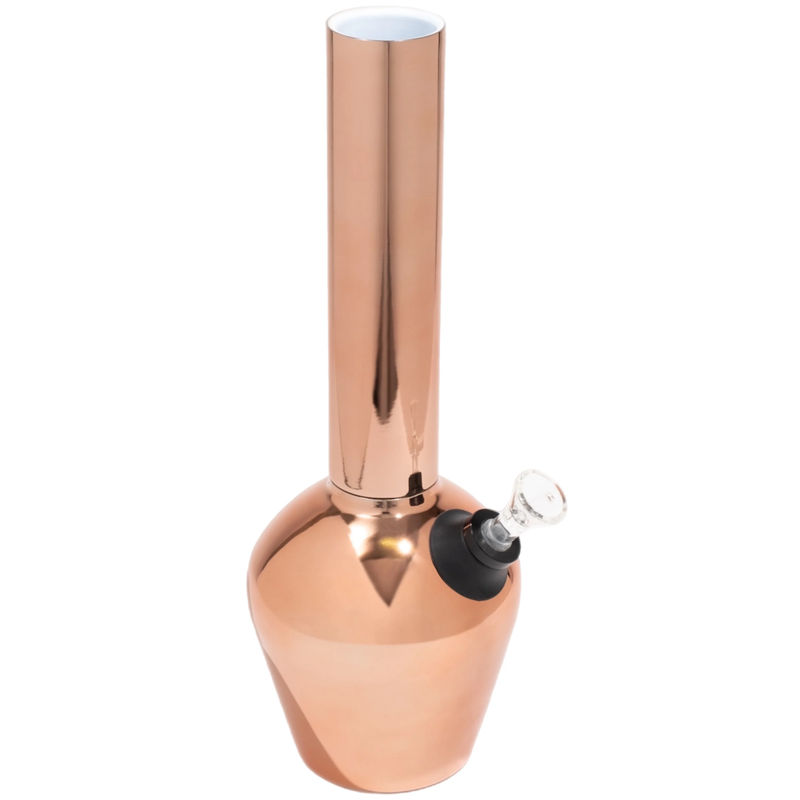 Chill Steel Pipes 13” Double-Wall Insulated Bong - Color:Limited Edition - Copper Mirror