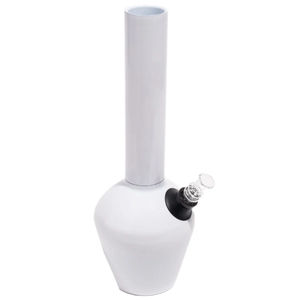 Chill Steel Pipes 13” Double-Wall Insulated Bong - Color:Gloss White