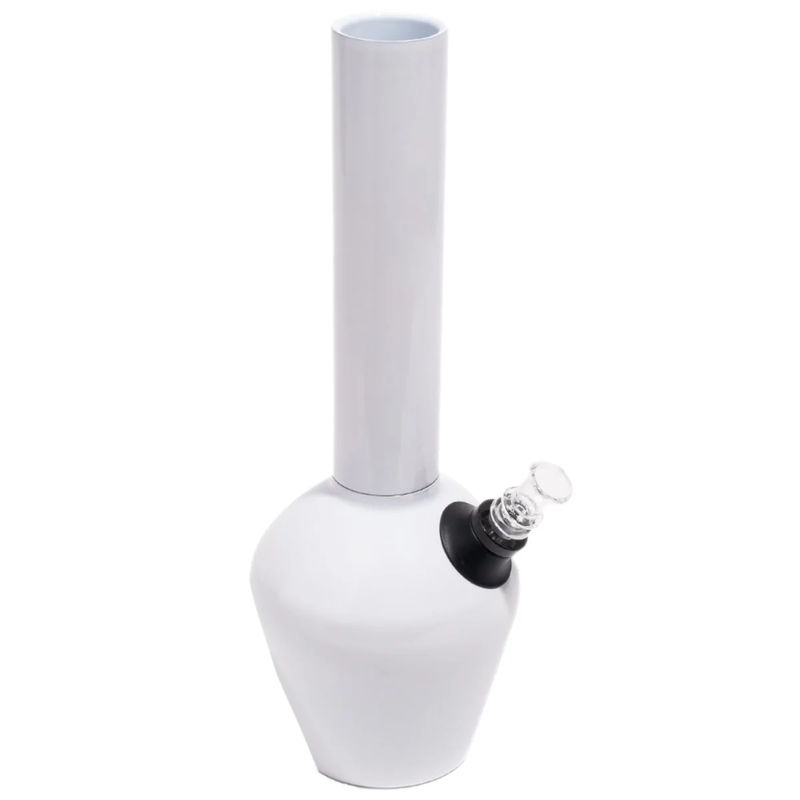 Chill Steel Pipes 13” Double-Wall Insulated Bong - Color:Gloss White
