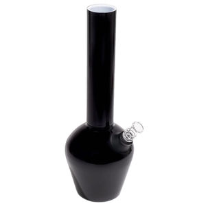 Chill Steel Pipes 13” Double-Wall Insulated Bong - Color:Gloss Black