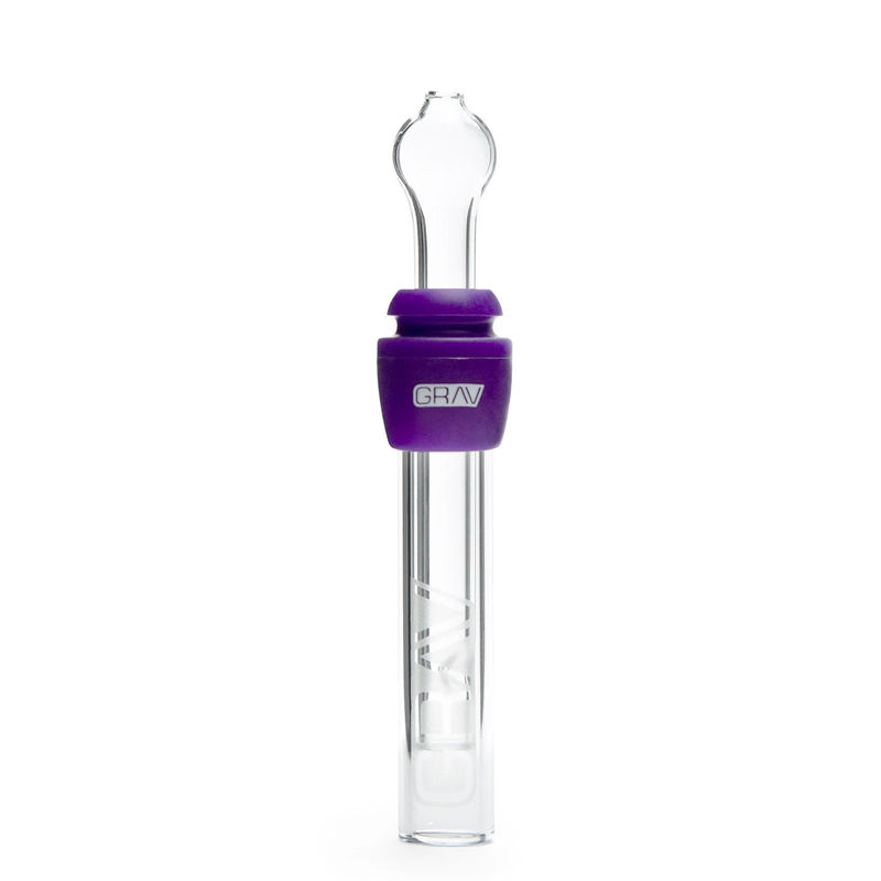 Grav® Glass Blunt w. Silicone Grommet - Color:Purple