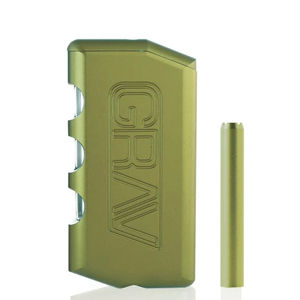 Grav® Aluminum Dugout & One-Hitter Pipe - Color:Chartreuse