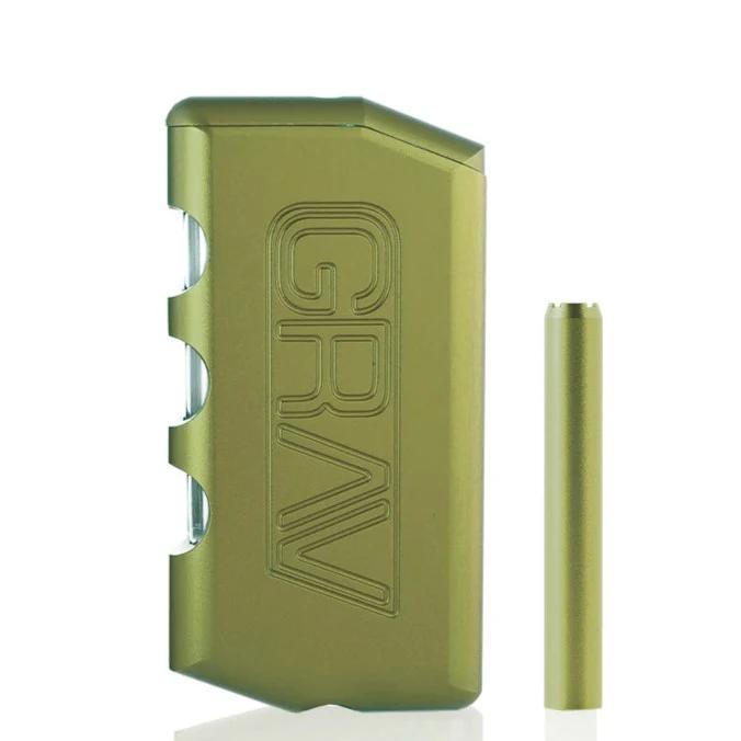 Grav® Aluminum Dugout & One-Hitter Pipe - Color:Chartreuse