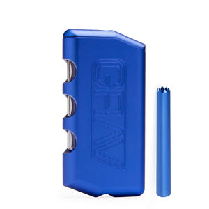 Grav® Aluminum Dugout & One-Hitter Pipe - Color:Blue