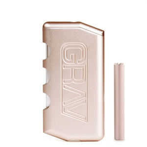 Grav® Aluminum Dugout & One-Hitter Pipe - Color:Rose Gold