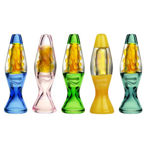 Pulsar 3” Lava Lamp Chillum Pipe - Color:Purple (unpictured)