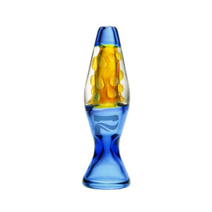 Pulsar 3” Lava Lamp Chillum Pipe - Color:Blue