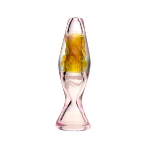 Pulsar 3” Lava Lamp Chillum Pipe - Color:Pink