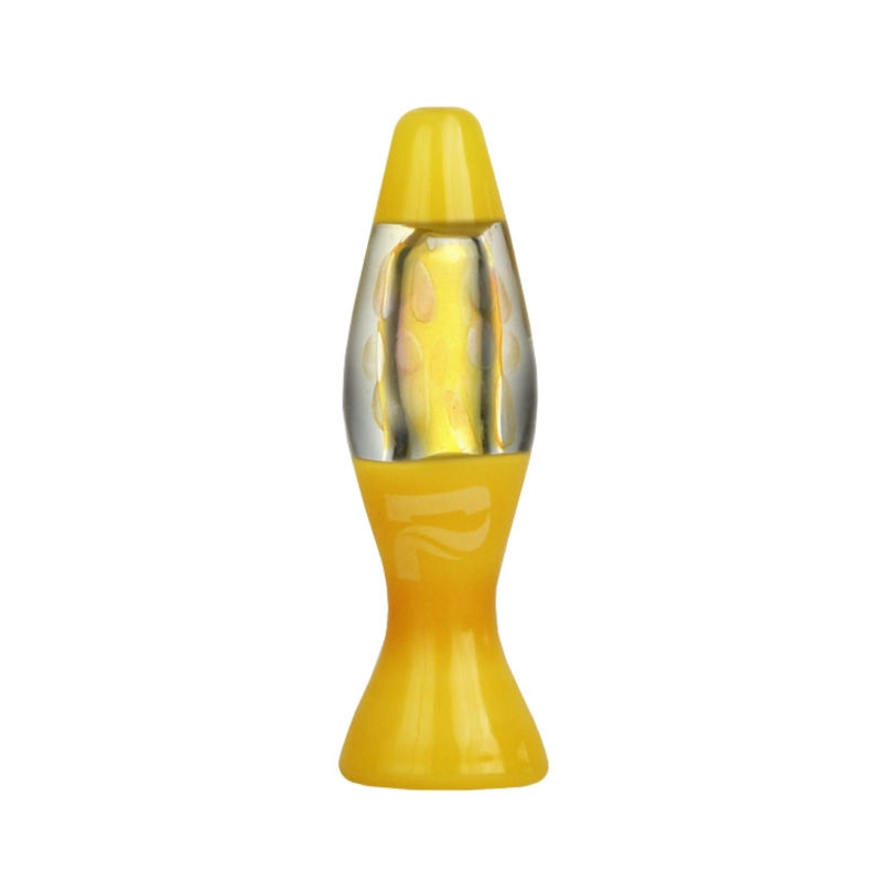 Pulsar 3” Lava Lamp Chillum Pipe - Color:Yellow