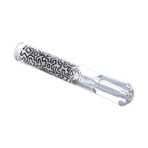 K. Haring Glass Taster Pipe - Color:Black & White