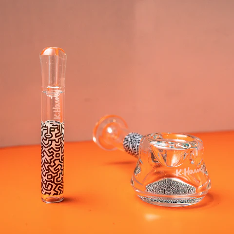K. Haring Glass Taster Pipe