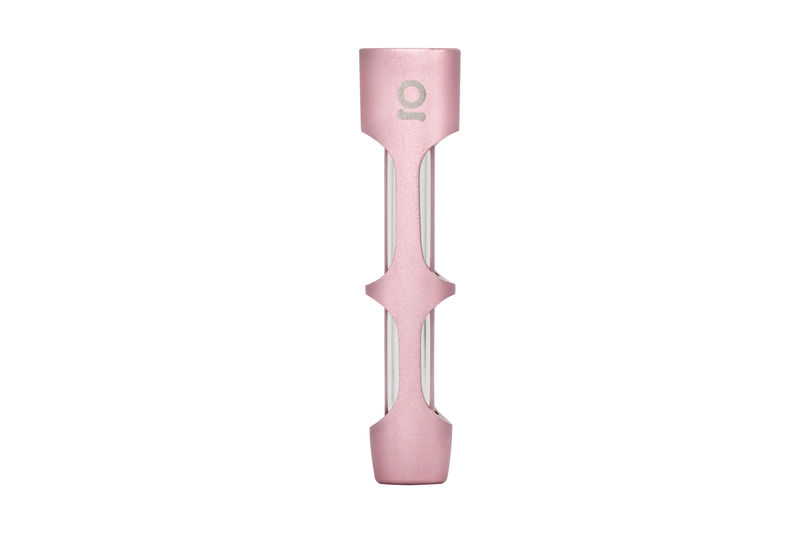 Ongrok Aluminum and Glass Chillum Pipe - Color:Pink