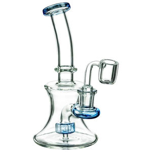 CaliConnected 7” Hourglass Dab Rig ?? - Color:Sapphire (Blue)