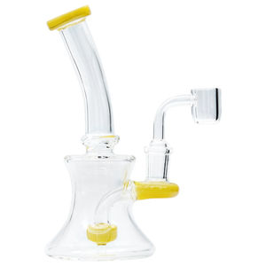 CaliConnected 7” Hourglass Dab Rig ?? - Color:Yellow