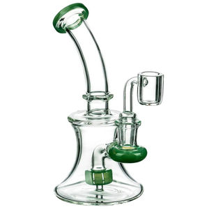 CaliConnected 7” Hourglass Dab Rig ?? - Color:Jade Green