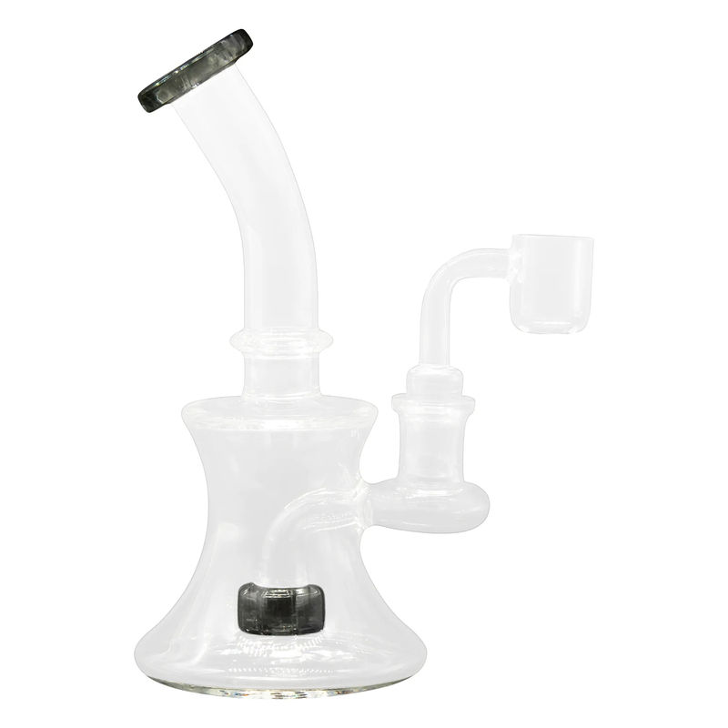 CaliConnected 7” Hourglass Dab Rig ?? - Color:Smoke