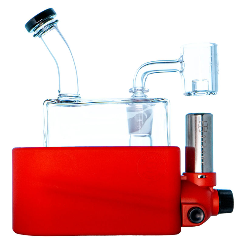 Stache Products RiO Matte Dab Rig Kit - Color:Matte Red