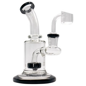 CaliConnected 6.5” Showerhead Perc Mini Rig - Color:Black