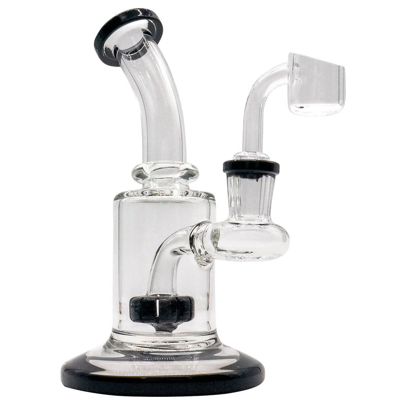 CaliConnected 6.5” Showerhead Perc Mini Rig - Color:Black