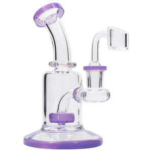 CaliConnected 6.5” Showerhead Perc Mini Rig - Color:Purple