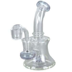 CaliConnected 5” Mini Hourglass Dab Rig - Color:Clear