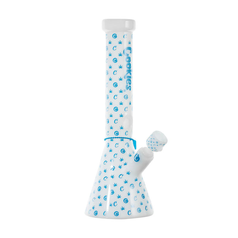 Cookies 14” V Beakers Water Pipe - Color:White